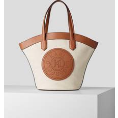 Karl Lagerfeld Skuldertasker K/TULIP MD TOTE CANVAS Beige One size