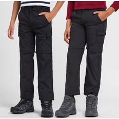 Peter Storm Kids' Nebraska Zip Off Trousers, Black
