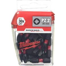 Milwaukee 4932472041 SHOCKWAVE PZ2 25mm Screwdriver Bits 25pc