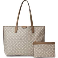 Kate Spade Natural Totes & Shopping Bags Kate Spade Spade Flower Monogram Coated Canvas Sutton Medium Tote Natural Multi One Size