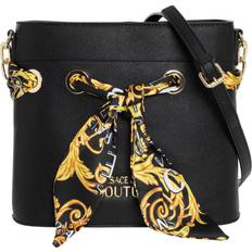 Versace Käsilaukut Versace Scarf Embellished Medium Bucket Bag - Black