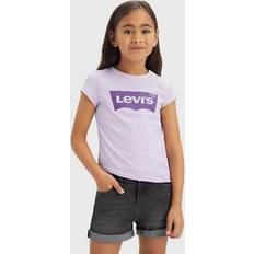 Abbigliamento per bambini Levi's Kids Batwing Tee Pink Purple Rose