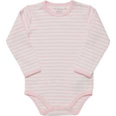 Fixoni Kinderbekleidung Fixoni Body l/æ Stribet Lyserød/hvid 62 Body L/Æ