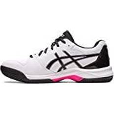 Men - Pink Racket Sport Shoes Asics Herren Tennis Shoes, White, 42.5