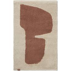 Tappeti da bagno ferm LIVING Lay Fußmatte Waschbar 70x50 cm - Pergament/Rost/LxB Beige cm