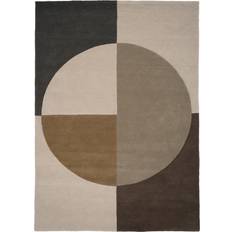 Tæpper & Skind Linie Design Radiality Gulvtæppe Olive 170x240 cm Brun, Grøn cm
