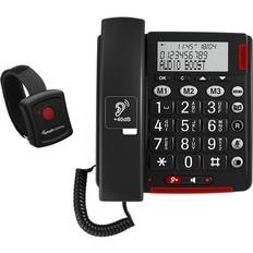 Amplicomms Fastnettelefoner Amplicomms BigTel 50 Alarm Plus Telefon Med Ledning LCD-Skærm