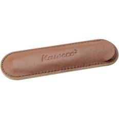 Kaweco Pennfodral Kaweco 1 st läderfodral I pennfodral lämpligt för sportserien I skrivfodral av äkta läder med vacker prägling I elegant och klassisk pennväska I pennfodral 12 x 3,5 cm i konjak