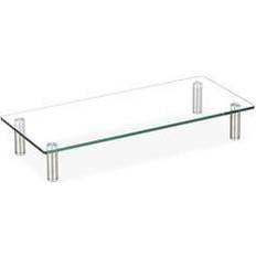Relaxdays Skärmställ Glas TV-Fäste 56 x 24 cm