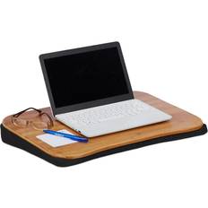 Naturlig laptopkudde bambu, avtagbar kudde, bärhandtag, laptopunderlägg B x D: 51 x 37 cm (upp till 22 tum) standard