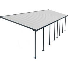 Dächer Palram Grau Canopia Terrassendach 1220 300 grau