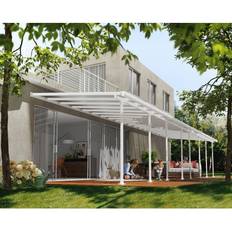 Dächer Palram Weiß Canopia Terrassendach 1092 300 weiß