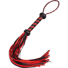 Rimba Geflochtener Flogger schwarz/rot