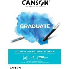 A3 papper 250g Canson Graduate Akvarellblock 250g 20 ark