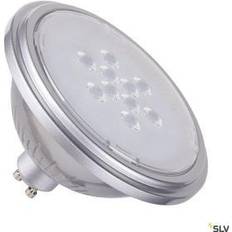 SLV QPAR111 GU10, LED-lyskilde sølv 7W 2700K CRI90 25°