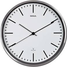 fly Brushed Aluminium 305 mm Radio Synchronised Time Keeping