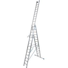 Krause Multi-purpose ladder, 3 parts, with removable ladder element, 3 x 14 rungs