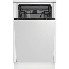 Beko 45 cm Geschirrspüler Beko vollintegrierbarer Geschirrspüler, BDIS38120Q Schwarz