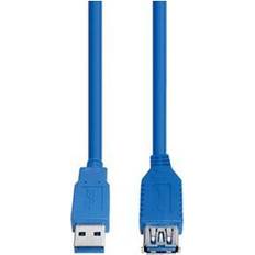 Cables Elektrik USB3.0 Verlängerung AA 1,5m,blau CC318/1