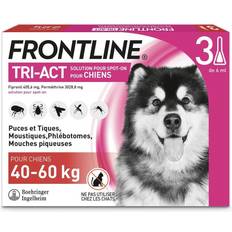 Animaux de compagnie Frontline 3 Pipettes Tri-Act Pour Chien De 40 À 60 kg