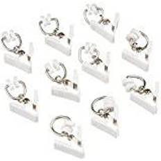 Gardinia 115 Anello Con Clip Metallo Bianco 15.9x8.8x0.1 cm 20 Unità -