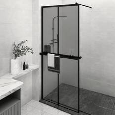 vidaXL Walk-in Shower Wall with Shelf 100x195 cm