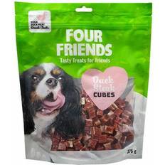 Four friends hundgodis Four Friends Duck Steak Cubes 375