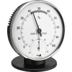 TFA Analoog Haar Thermometer Hygrometer Zilver