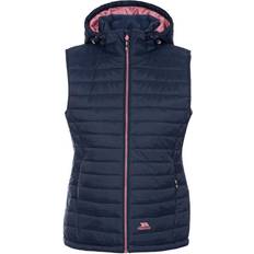 Trespass Women's Aretha Hooded Padded Gilet - Navy Dusty Rose
