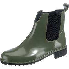 Synthetik Gummistiefel Rieker Stiefeletten grün