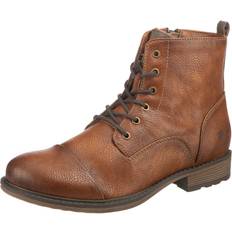 Damen - Gelb Stiefel & Boots Mustang Schnürstiefeletten Cognac