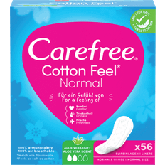 Carefree Cotton Aloe Panty Liners Set of 56 Pcs
