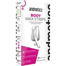 Haarentfernungsprodukte Andmetics Wachsstreifen Body Wax Strips 20 Artikel im Set 20 Stk