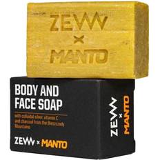 Aktivkohle Körperseifen for Men Charcoal Face and Body Soap X Manto