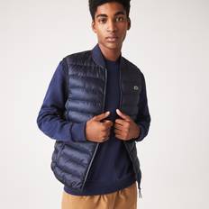 Lacoste Herre Jakker Lacoste Quiltet Herre Gilet med Logo Patch - Blå