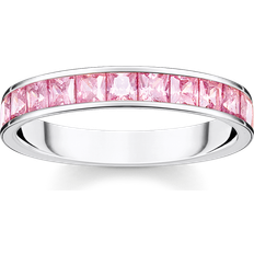 Thomas Sabo Ring with pink stones pavé silver pink TR2358-051-9-54