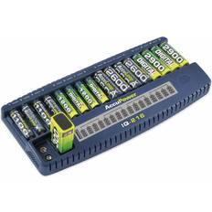9v batteriladdare AccuPower IQ216 Batteriladdare NiCd, NiMH AAA (R03) AA (R6) 9V block (6F22)
