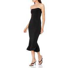 Norma Kamali Strapless Fishtail Dress - Black