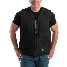 Berne Mens High Country V-Neck Vest - Black