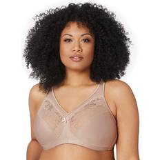 Glamorise MagicLift bygellös Minimizer stöd-BH för kvinnor #1003, Beige (café 211)
