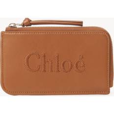 Reißverschluss Geldbörsen Chloé Porte-monnaie Sense avec fentes pour cartes Femme Cuir de veau