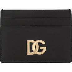 Leer Portemonnees en sleutelhouders uitverkoop Dolce & Gabbana Card Holder With DG Logo Black