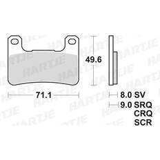 Repuestos de Bicicleta TRW Sinter Street MCB752SV Brake Pad