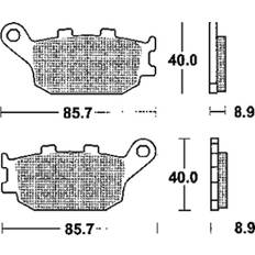 TRW Sintered Doublure MCB634SH