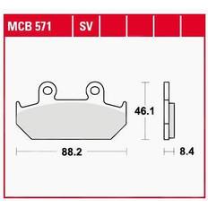 Pièces de Vélo TRW Sinter Street MCB571SV Kit De Plaquettes De Frein