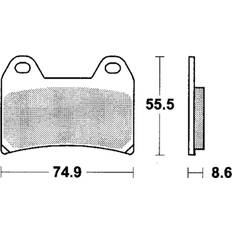 Pièces de Vélo TRW Sinter Street MCB683SV