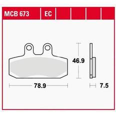 Honda motor TRW Bremseklodser Motor Organisk Honda SJ 100 Bali