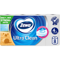 Toilettenpapier 4 lagig Zewa Zewa Ultra Clean Toilettenpapier 4-lagig 8x135 Blatt
