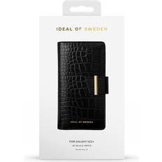 Ideal of sweden samsung s22 Ideal of Sweden Plånboksfodral Jet Black Croco till Samsung Galaxy S22