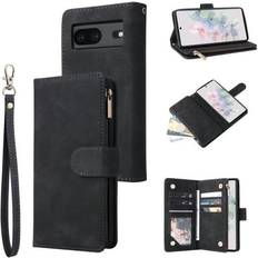 ExpressVaruhuset Google Pixel 6A Multifunktionellt Plånboksfodral Zipper 8-Fack